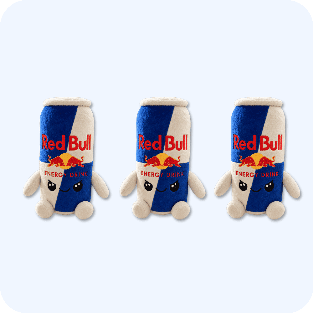 Red Bull Plush 3PCS Red Bull Plush 3PCS
