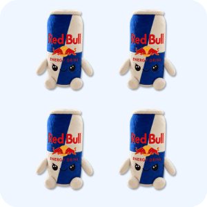 Red Bull Plush 4PCS